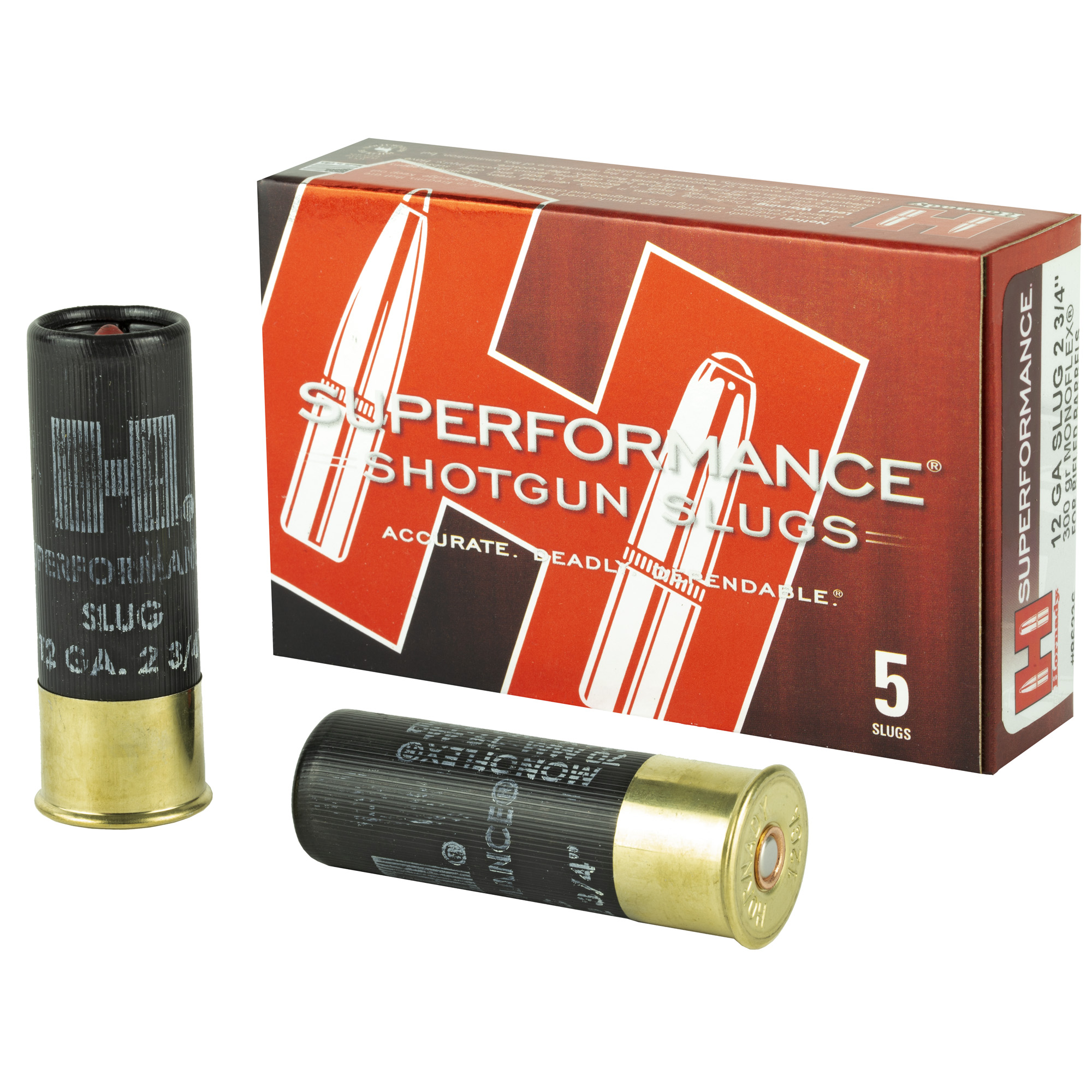 Hornady Superformance Monoflex Load 12 Gauge 2.75 in. 300 gr. Slug Shot 5 rd.