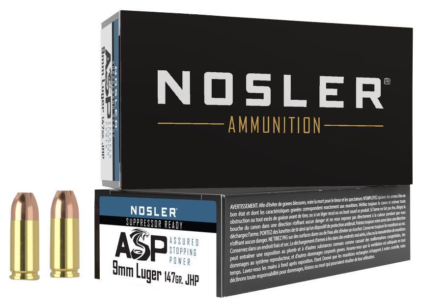 Nosler Match Grade 9mm Luger Hollow Point 147 Grain 50 Rounds