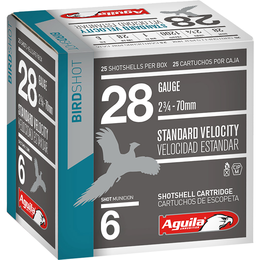 Aguila Standard Velocity 28 Gauge 6 Shot 1 Ounce 25 Rounds