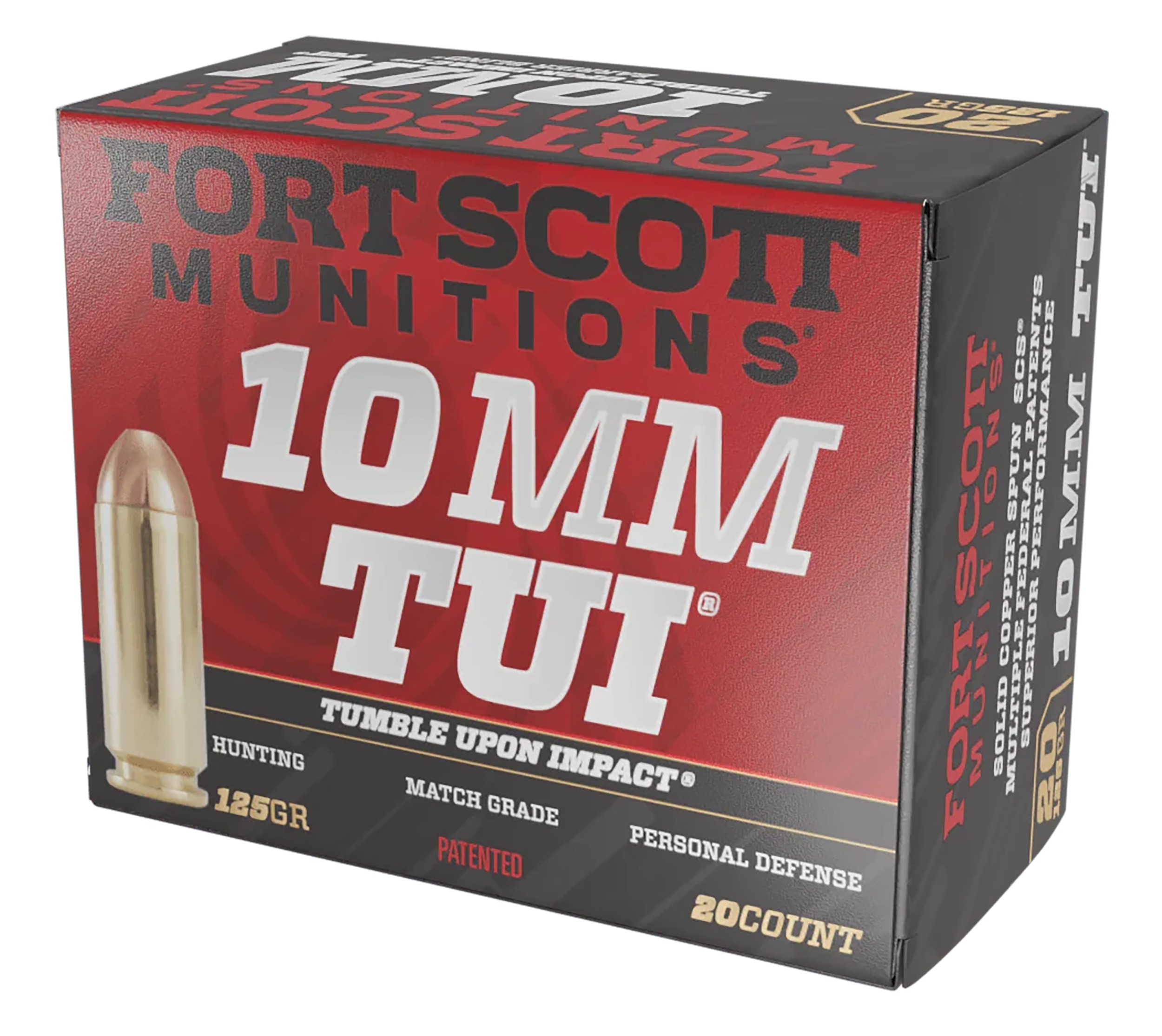 Fort Scott Munitions Pistol Ammo 10mm 125 gr. TUI 20 rd.