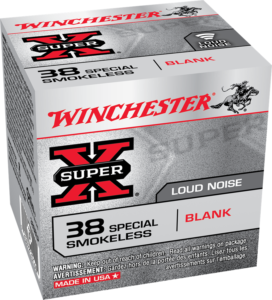 Winchester Super-X 38 Special Blank Smokeless Powder 50 Rounds