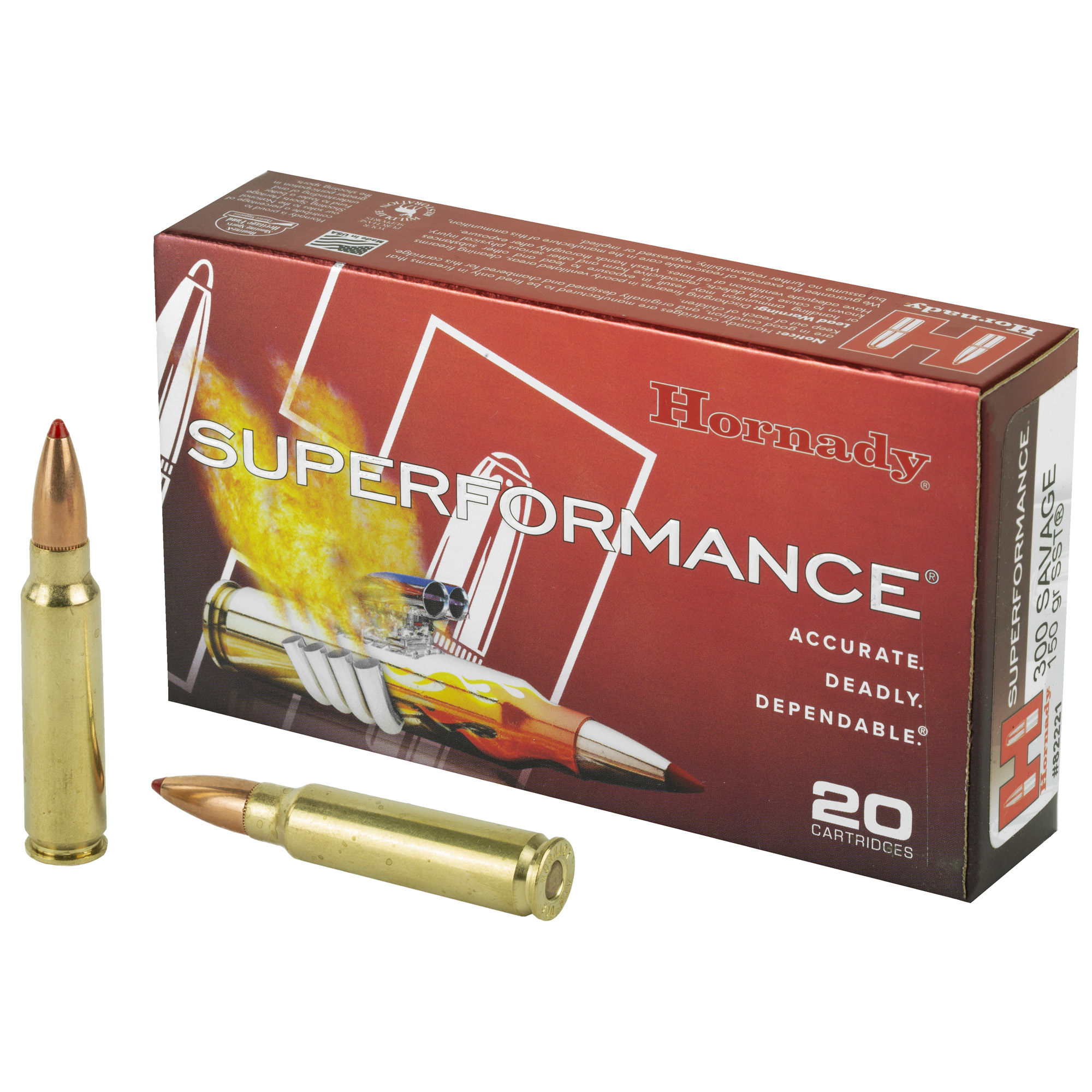 Hornady Superformance 300 Savage Sst 150 Grain 20 Rounds