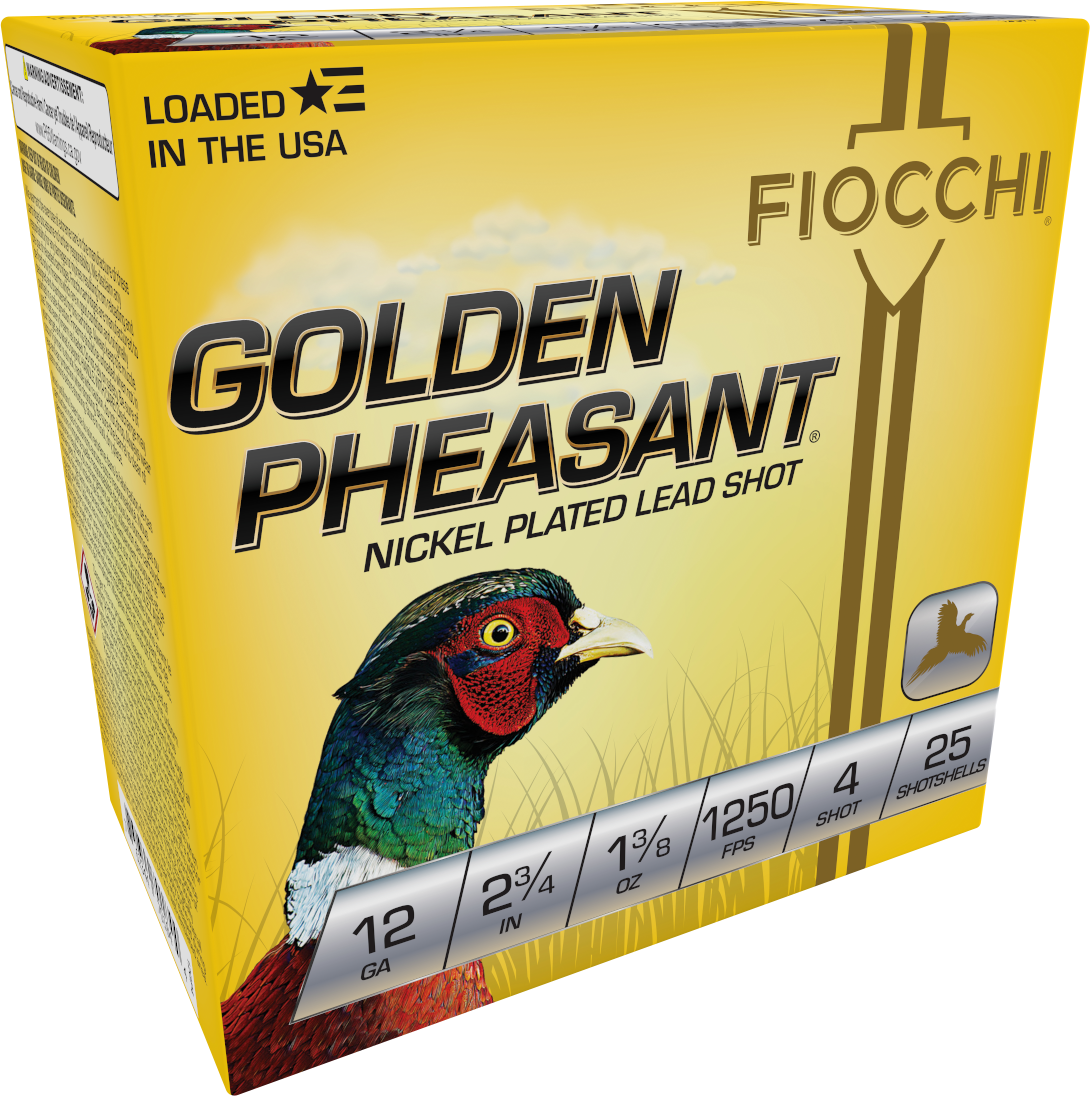 Fiocchi Golden Pheasant Extrema 12 Gauge 4 Shot 1 3/8 Oz 25 Rounds
