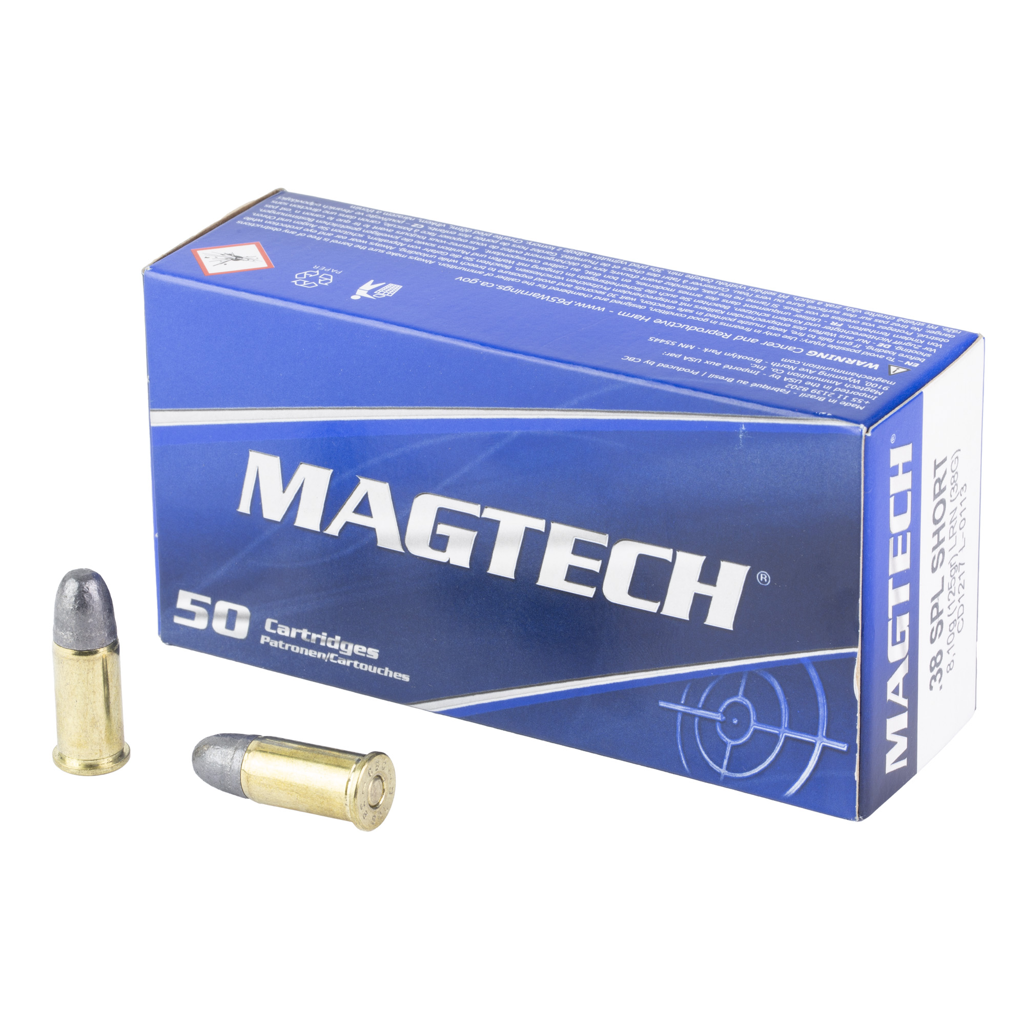 Magtech Range Training 38 Special Lead Round Nose 125 Grain 50 Rounds