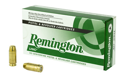 Remington UMC 40 S W Full Metal Jacket 165 Grain 50 Rounds