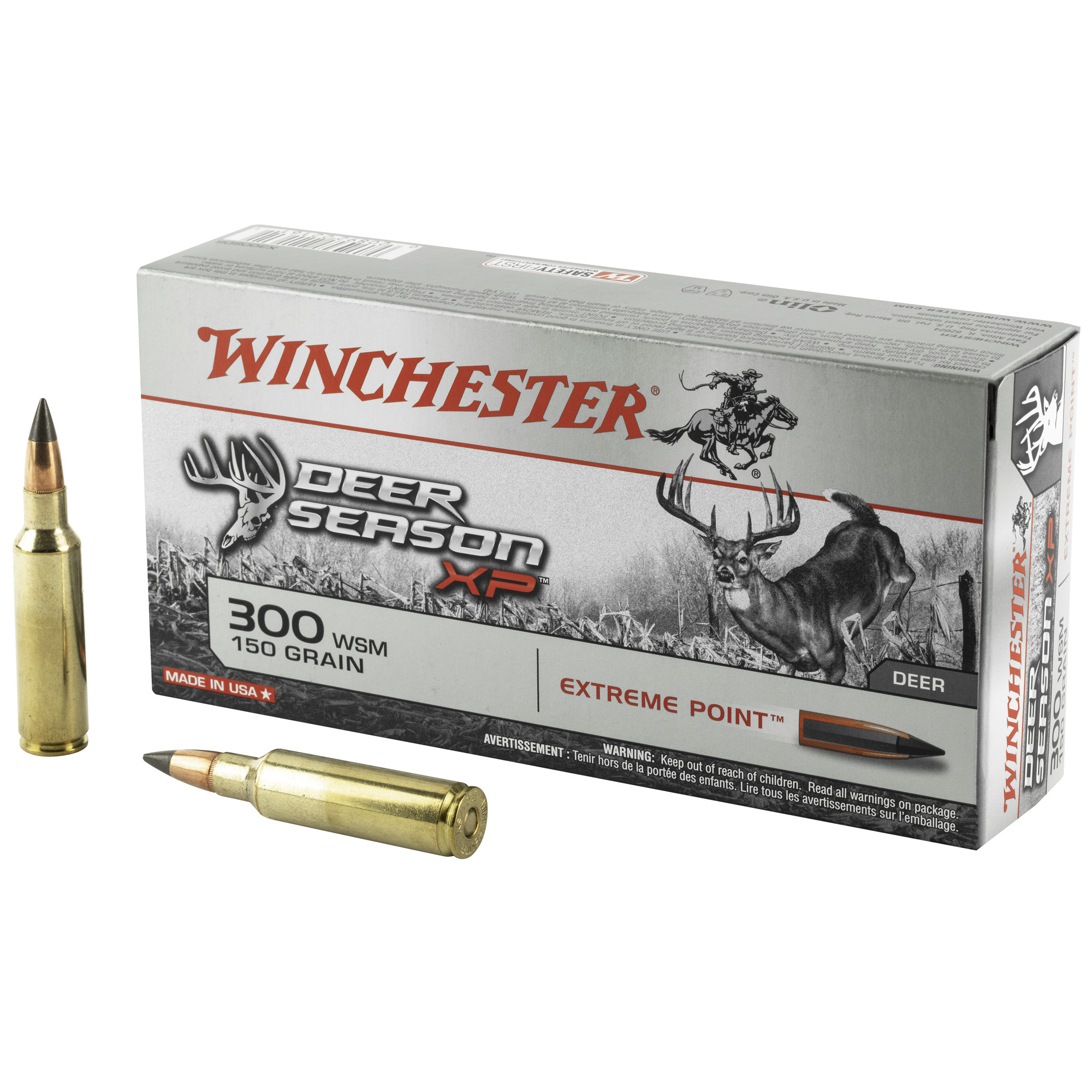 Winchester, DeerSeason Xp, 300 Short Magnum, Extreme Point, 150 Grain, 20 Rounds