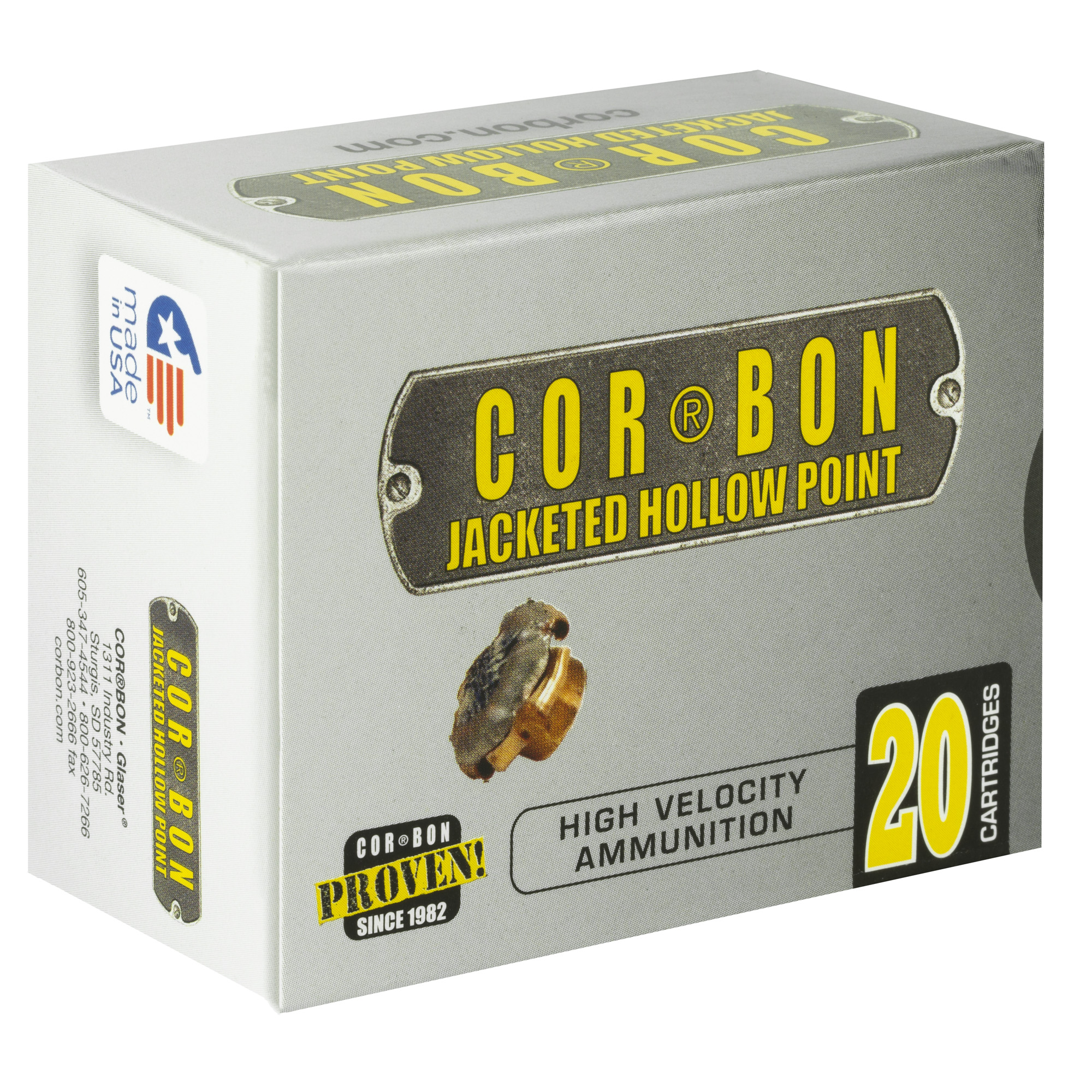 Corbon Self-Defense JHP Handgun Ammunition .38 Spl (+P) 125 gr 1125 ...-img-1