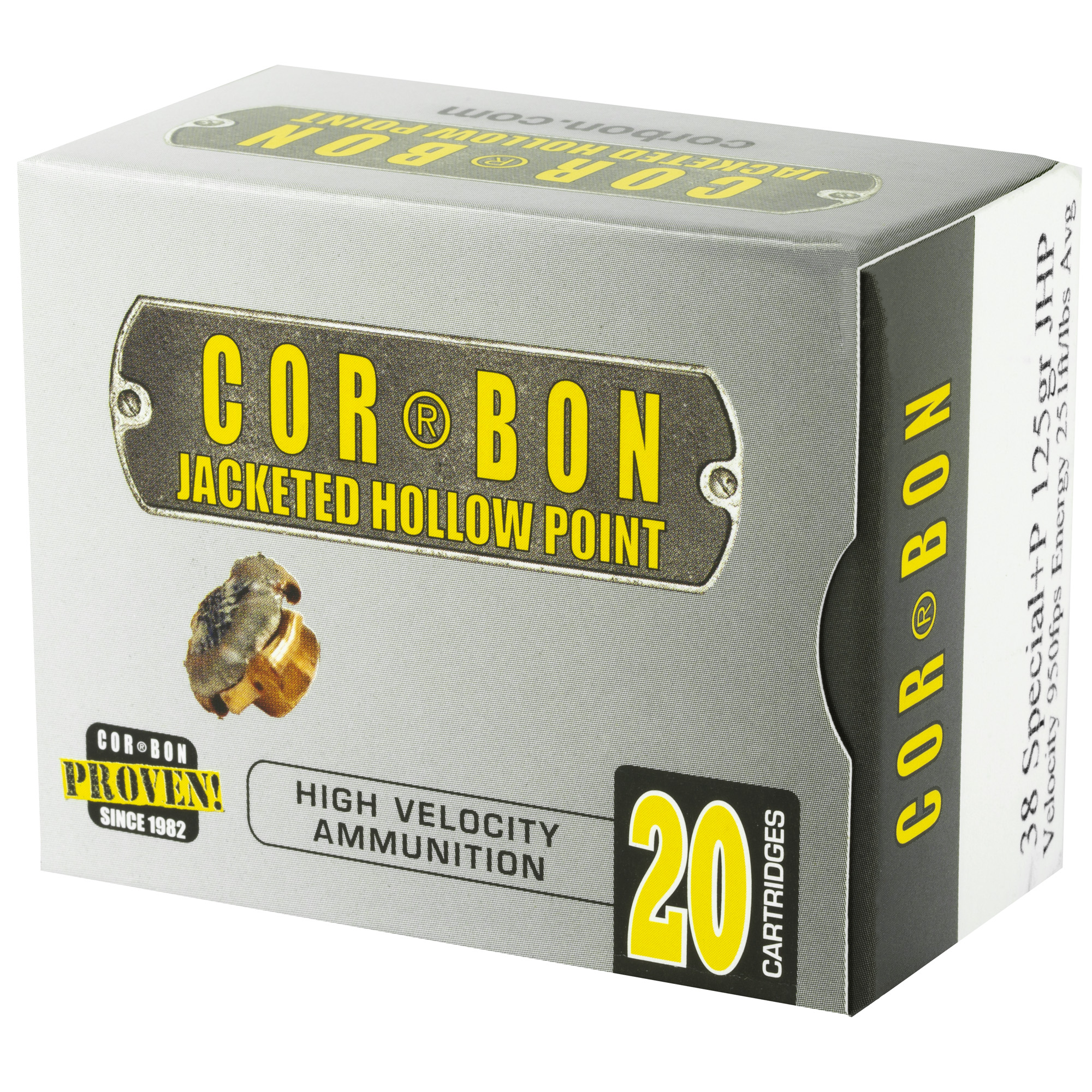 Corbon Self-Defense JHP Handgun Ammunition .38 Spl (+P) 125 gr 1125 ...-img-2