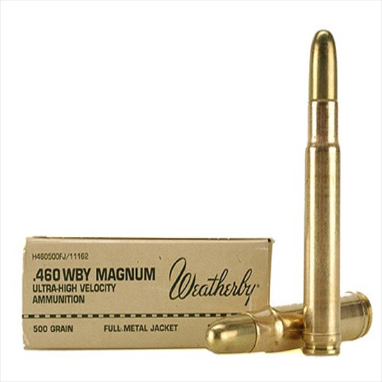 Weatherby Select Plus 460 Weatherby Magnum Soft Point Round Nose 500 Grain 20 Rounds