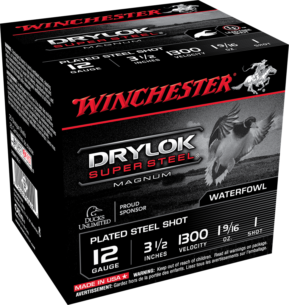 Winchester Drylok Magnum 12 Gauge Plated Load 1 9/16 Ounce 25 Rounds