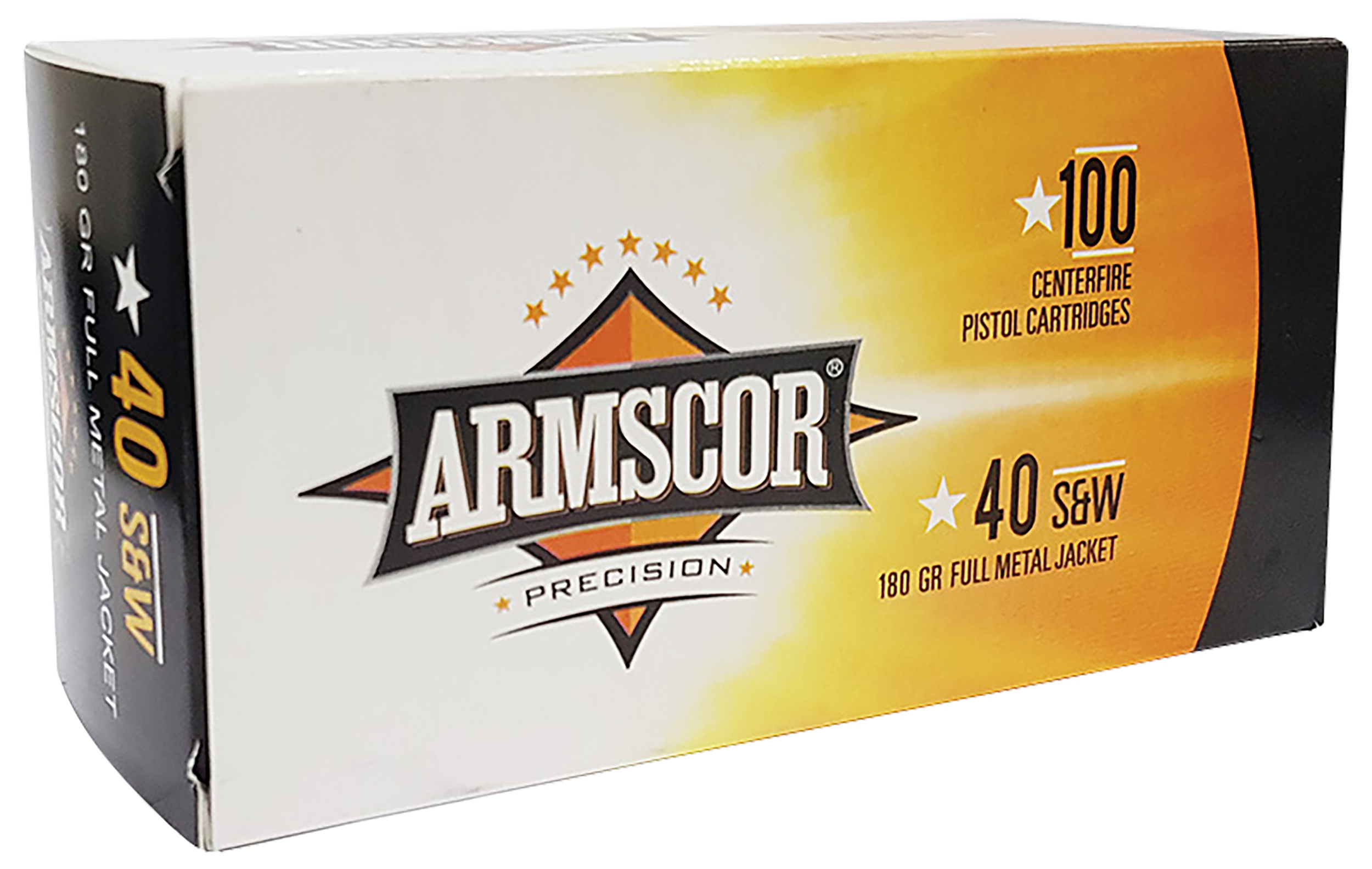 Armscor Range Value Pack 40 S&W Full Metal Jacket 180 Grain 100 Rounds