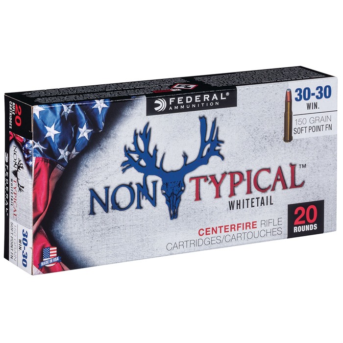 Federal Non-Typical Whitetail 30-30 Winchester Soft Point 150 Grain 20 Rounds