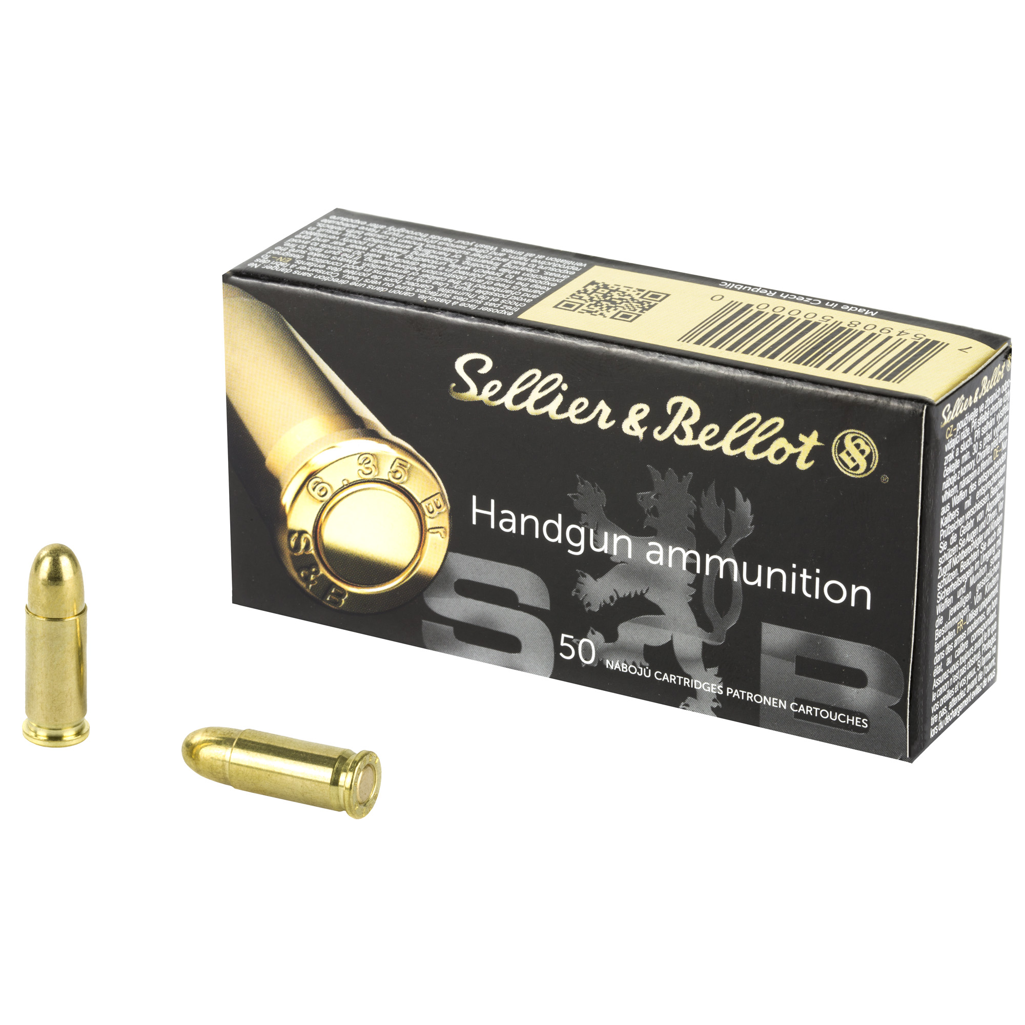 Sellier and Bellot 25 Acp Full Metal Jacket 50 Grain 50 Rounds