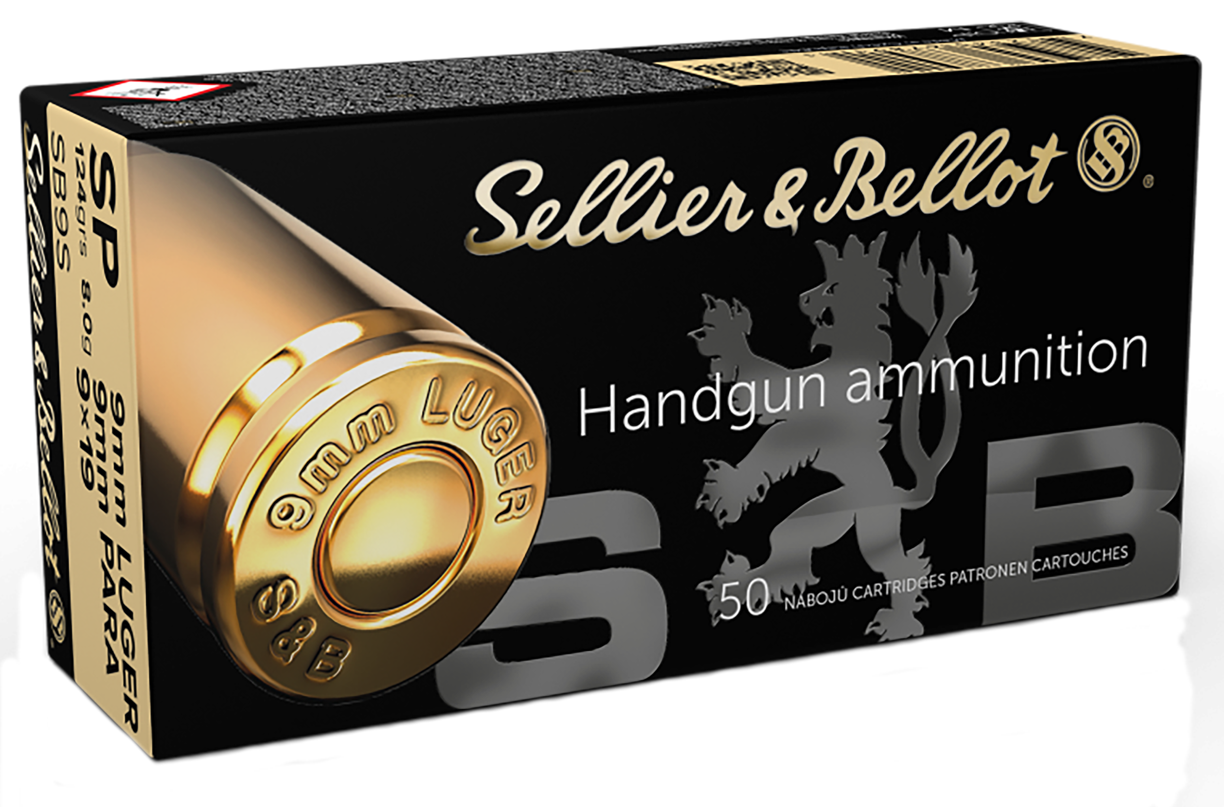Sellier & Bellot SB9S 9mm Luger Soft Point 124 Grain 50 Rounds