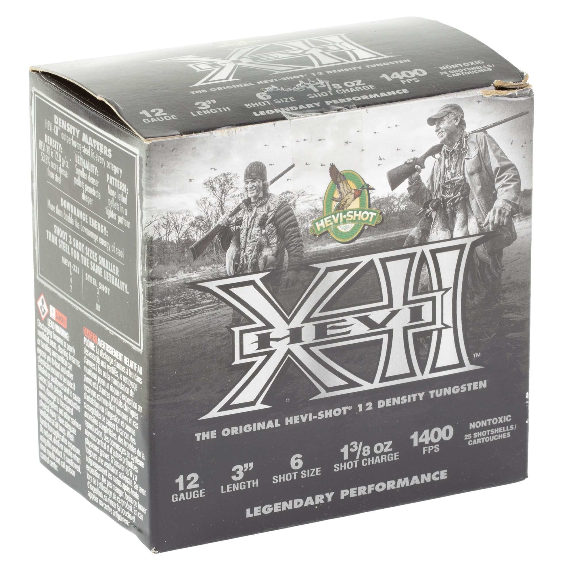 HEVI-Shot HS51206 HEVI-XII  12Gauge 3" 1 3/8oz 6Shot 25 Rounds