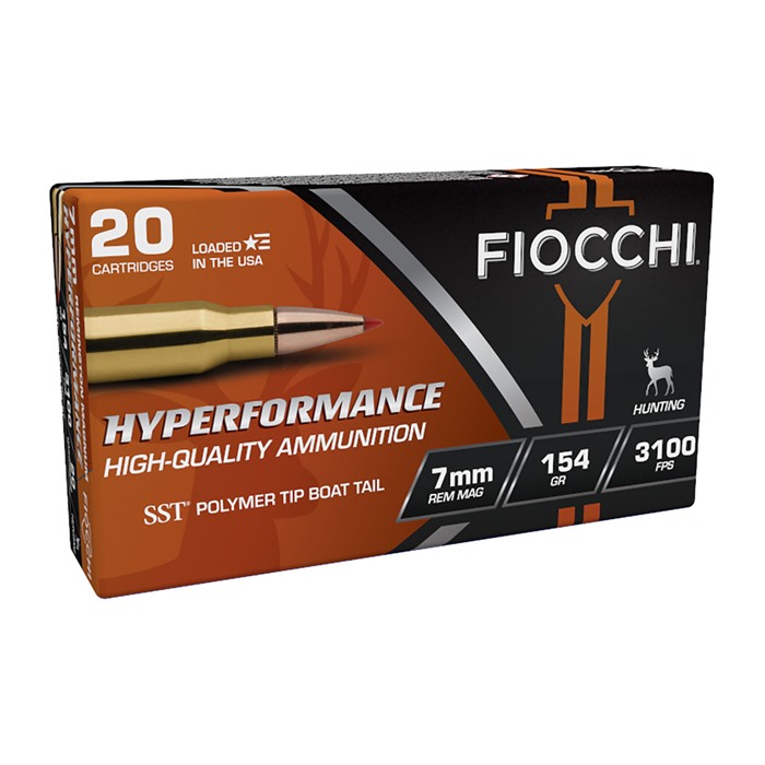 Fiocchi Hyperformance Hunt 7mm Remington Magnum Sst 154 Grain 20 Rounds