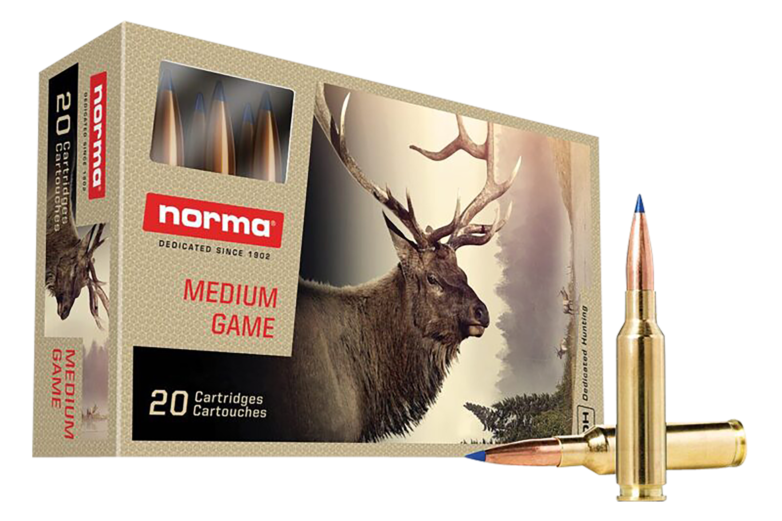 Norma Ammunition 20166402 Dedicated Hunting Bondstrike 6.5Creedmoor 143gr Bonded Polymer Tip 20 Rounds