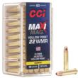 CCI Maxi-Mag 22 WMR Jacketed Hollow Point 40 Grain 2000 Rounds