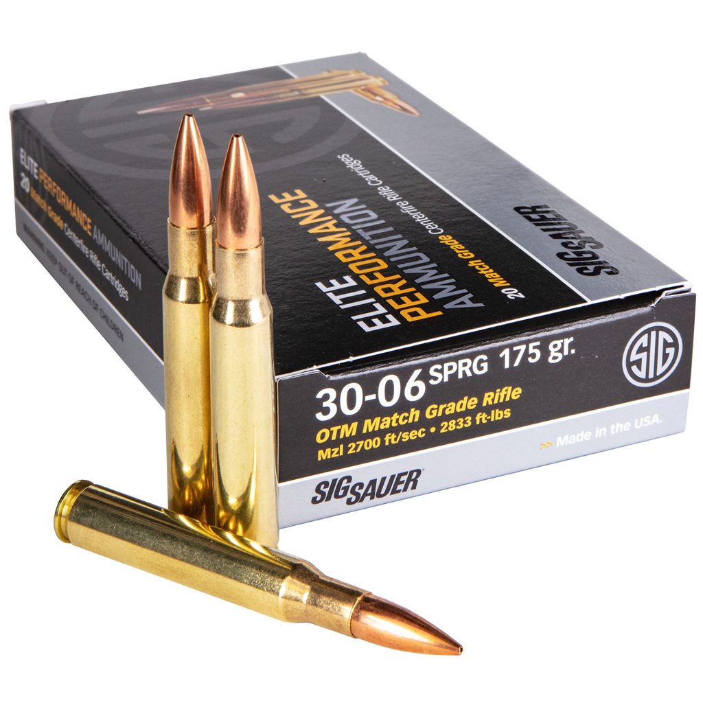 Sig Sauer Elite Match Grade 30-06 Springfield OTM 175 Grain 20 Rounds
