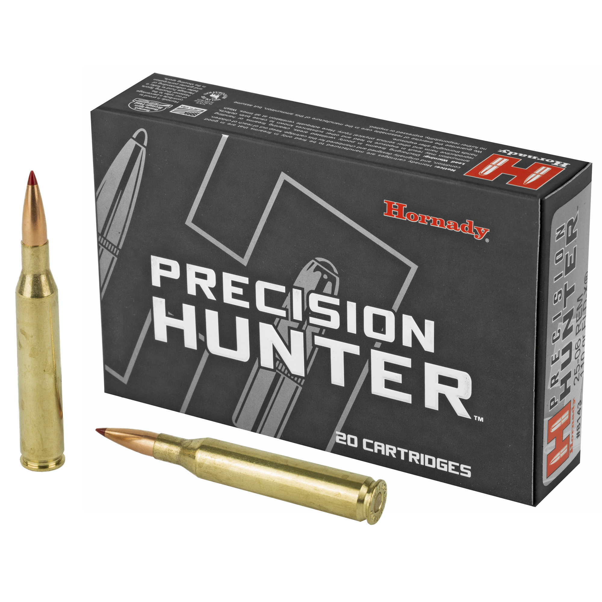 Hornady Precision Hunter 25-06 Remington Eld-x 110 Grain 20 Rounds