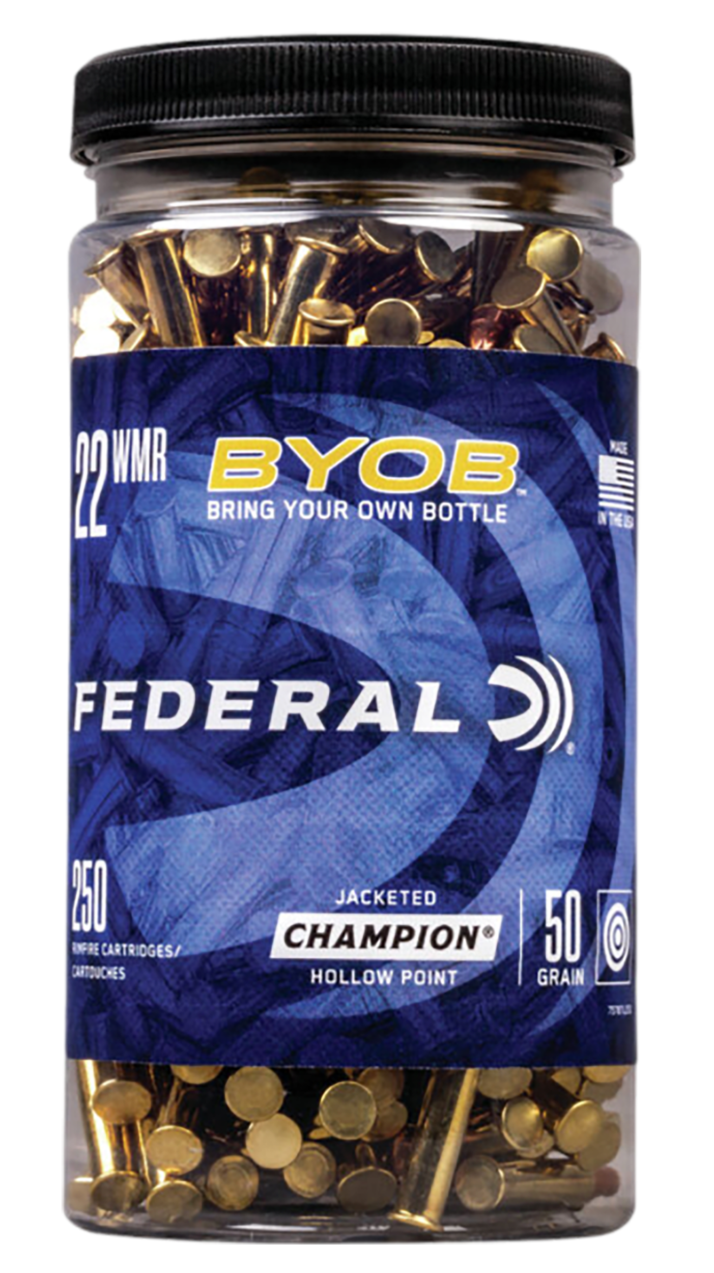 Federal Game Shok 22 Magnum Jacketed Hollow Point 50 Grain 250 Rounds