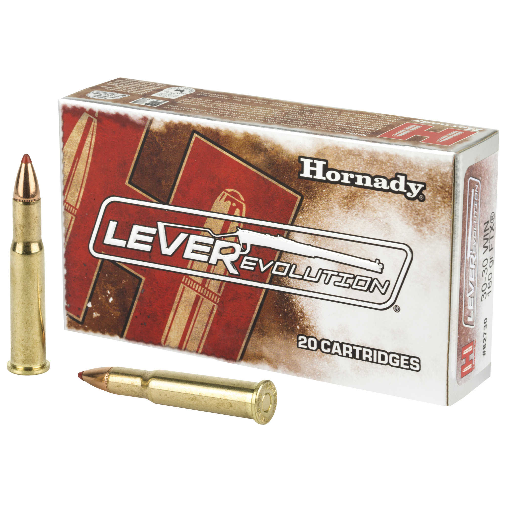 Hornady LEVERevolution Rifle Ammo 30-30 Win 160 gr. Flex Tip eXpanding 20 rd.