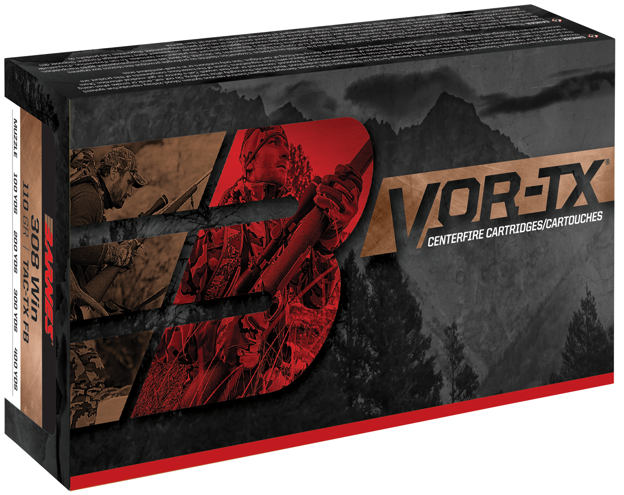 Barnes Bullets VOR-TX 338 Win Mag Tipped TSX Boat Tail 225 Grain 20 Rounds