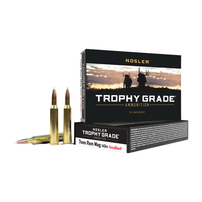 Nosler Trophy Grade 7mm Remington Magnum AccuBond 140 Grain 20 Rounds