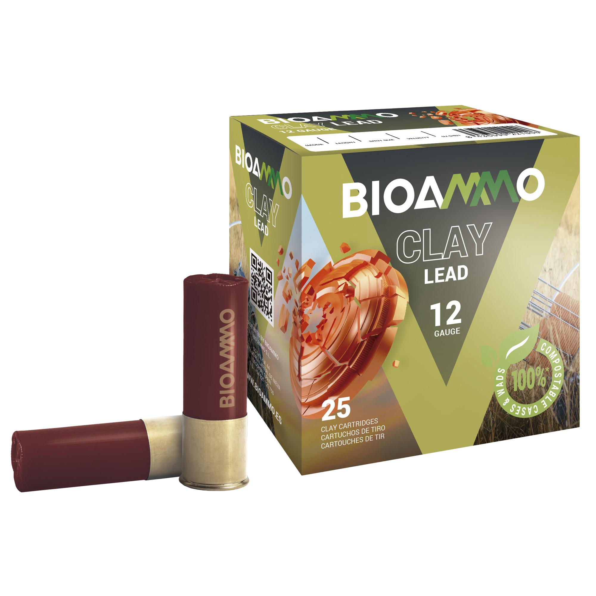 Winchester BioAmmo 12 Gauge 8 Shot Lead 1 Ounce 25 Rounds
