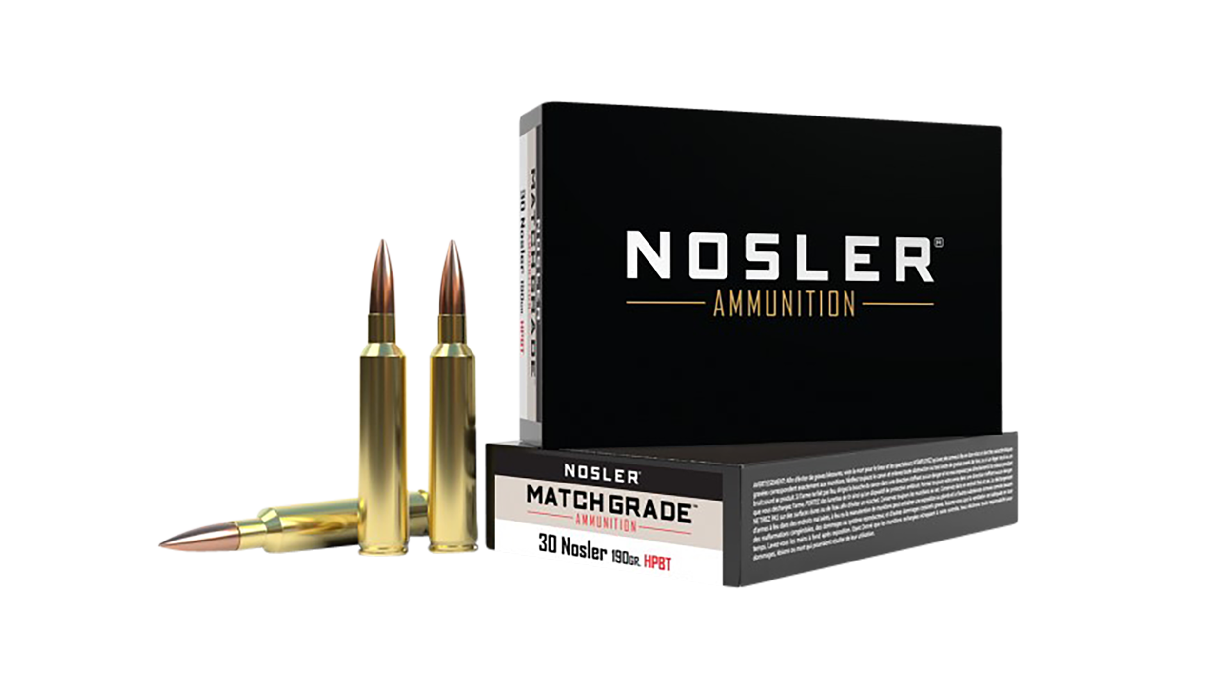Nosler Match Grade 30 Nosler Custom Competition Hpbt 190 Grain 20 Rounds
