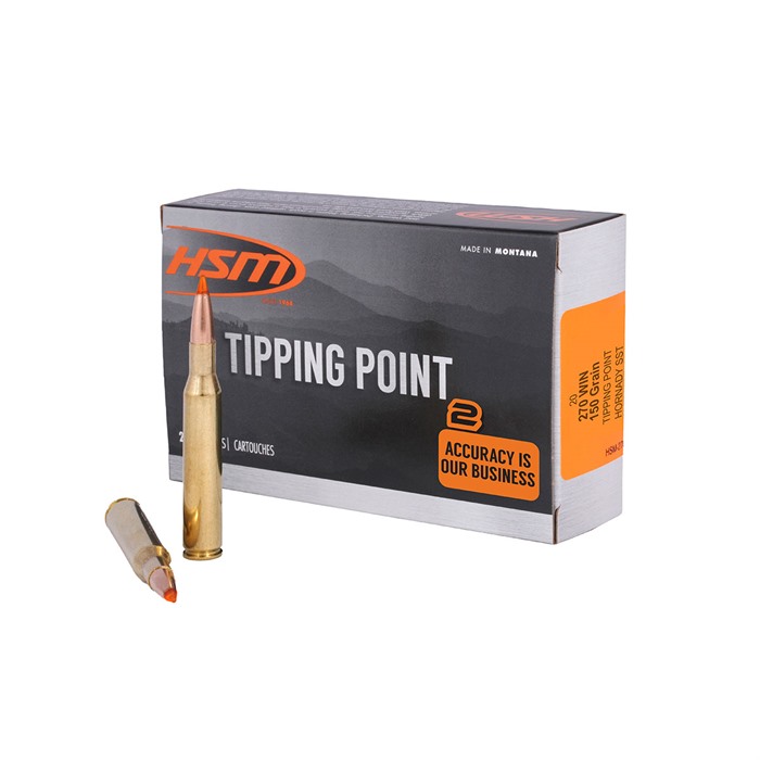 Hsm Tipping Point 2 270 Winchester Hornady Sst 150 Grain 20 Rounds