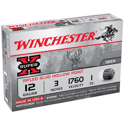 Winchester Super X 12 Gauge Rifled Slug 1 Ounce 15 Rounds