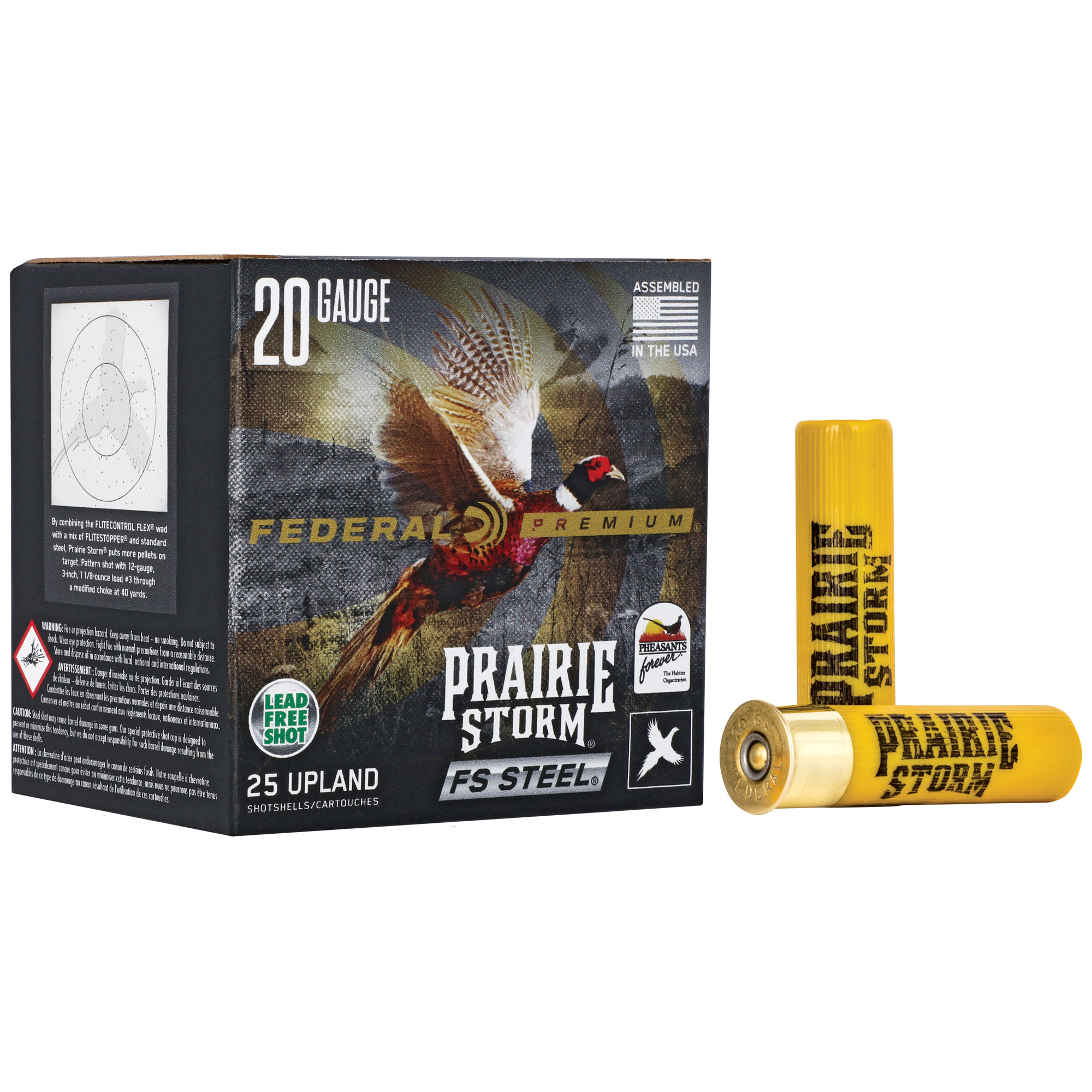 Federal Prairie Storm FS Steel 20 Gauge 3 Shot 7/8 Grain 25 Rounds