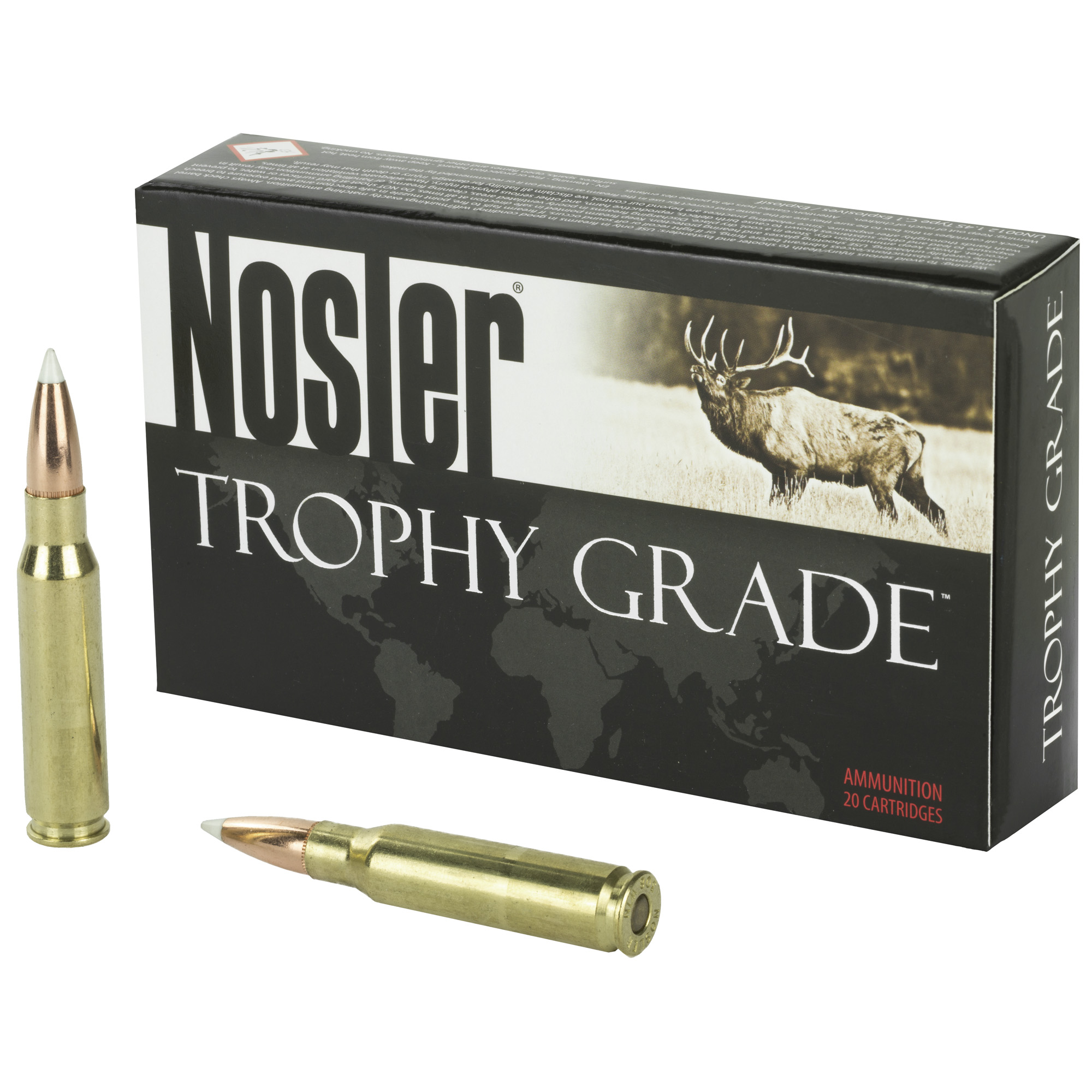 Nosler Trophy Grade 308 Winchester AccuBond Soft Point 165 Grain 20 Rounds