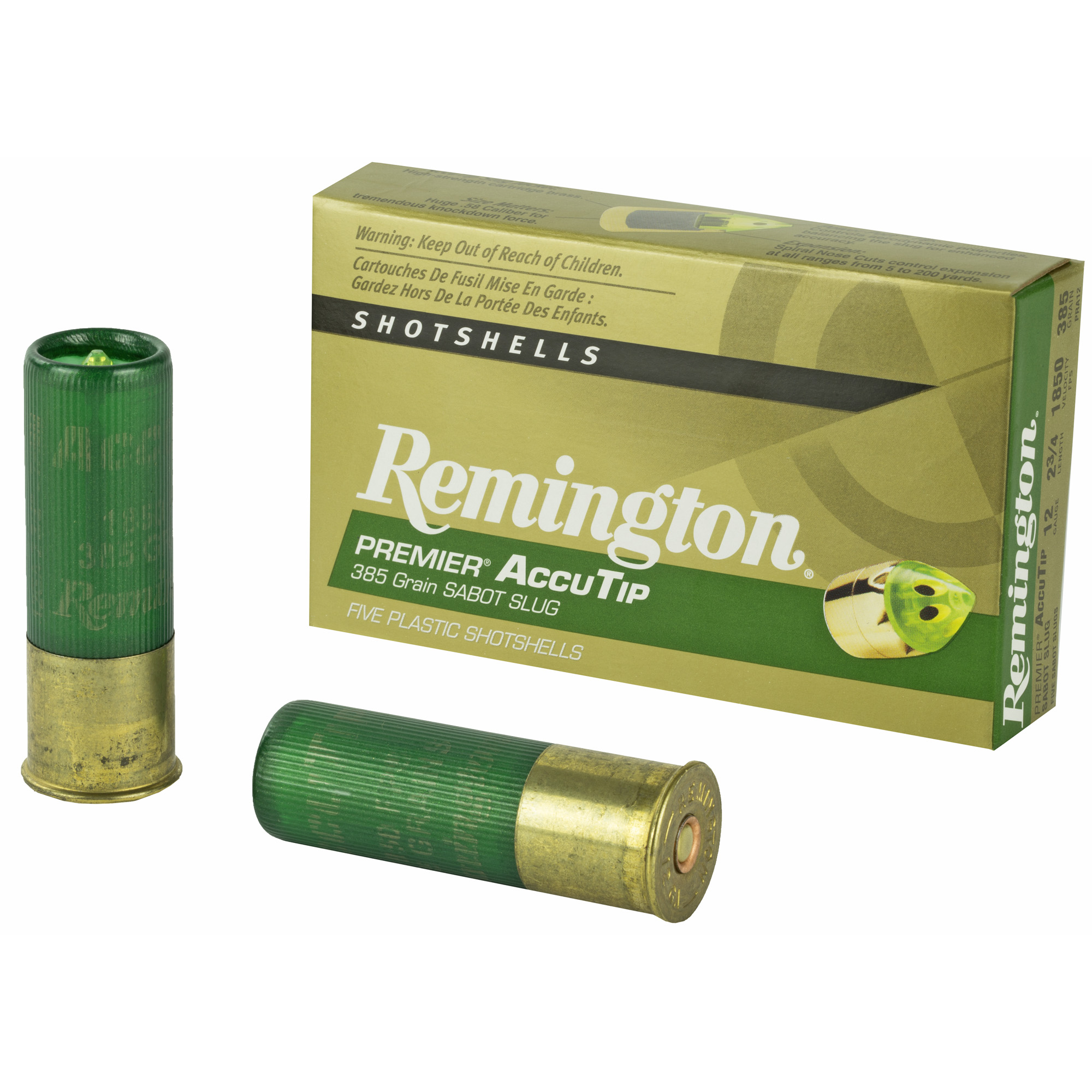Remington Premier AccuTip Sabot Slugs 12 ga. 2.75 in. 385 gr. 5 rd.