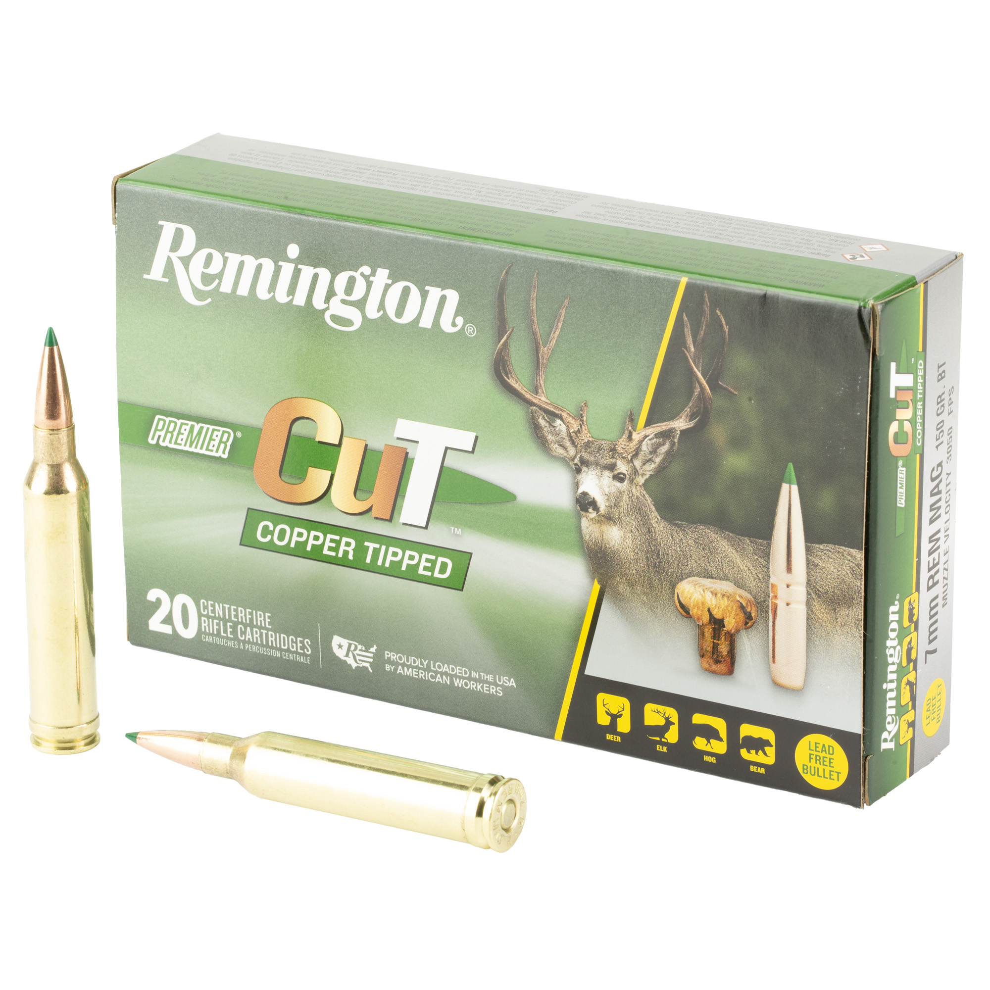 Remington Premier 7mm Remington Magnum Copper 130 Grain 20 Rounds