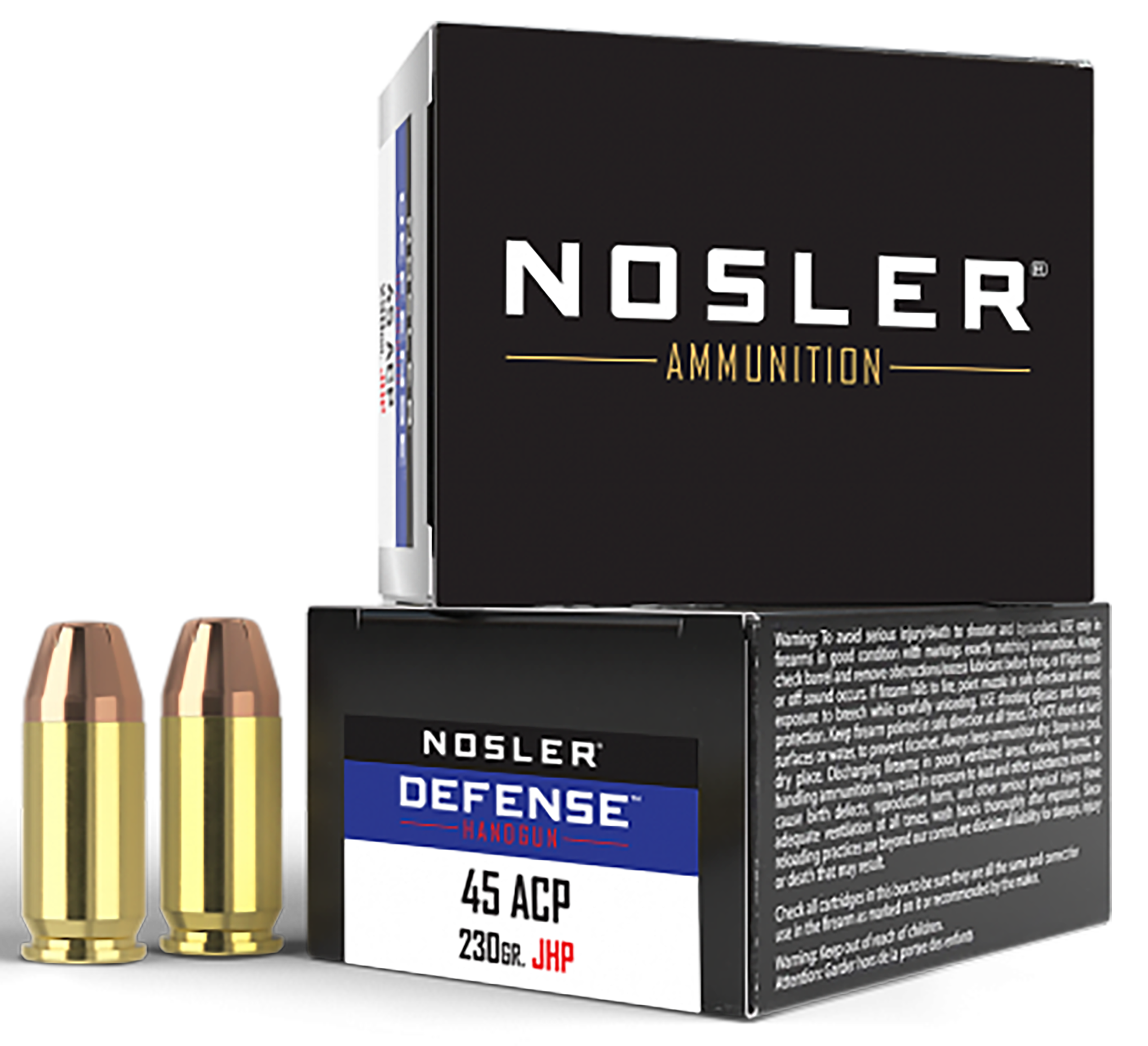 Nosler Defense Handgun 45 Acp Jacketed Hollow Point 230 Grain 20 Rounds