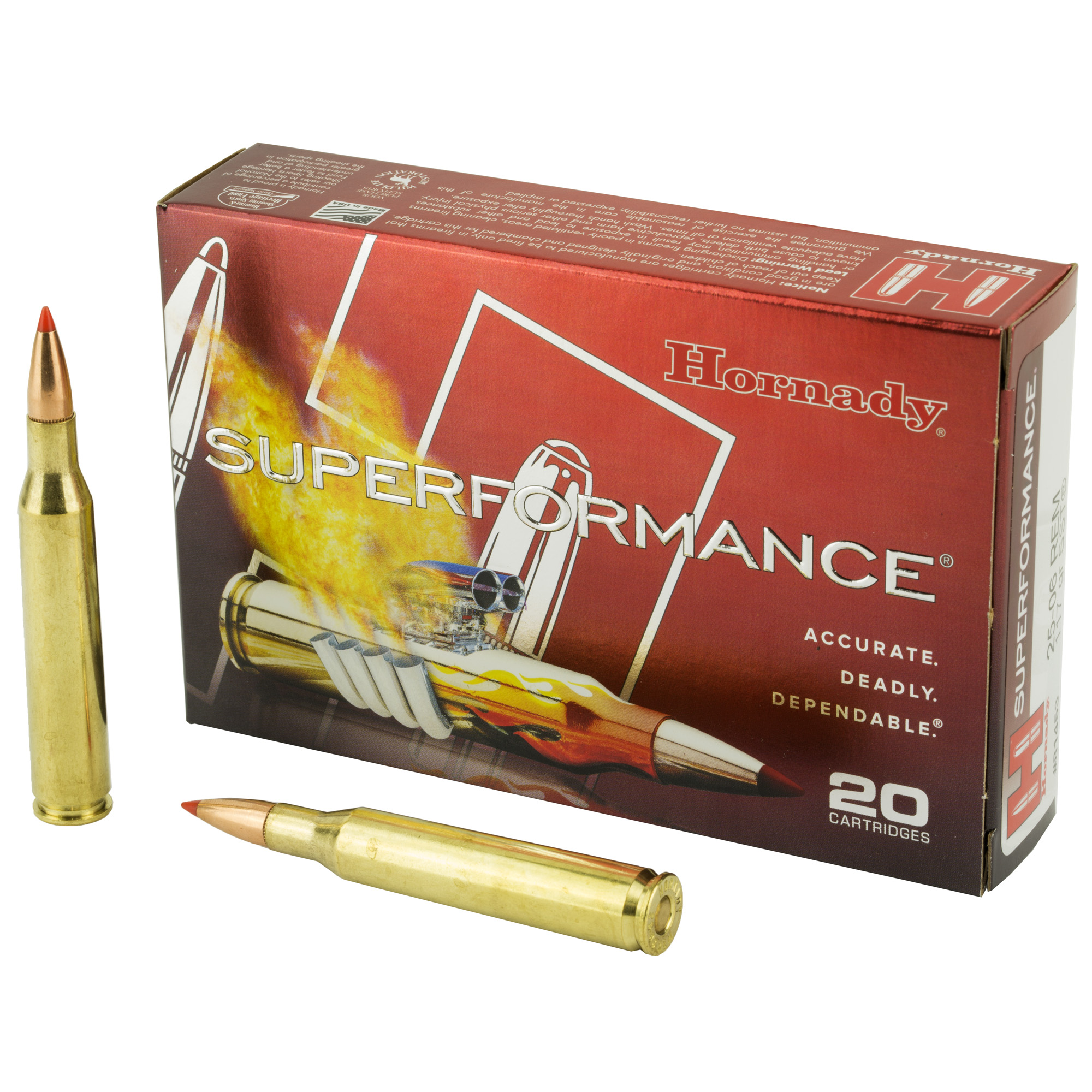 Hornady Superformance 25-06 Remington Super Shock Tip 117 Grain 20 Rounds