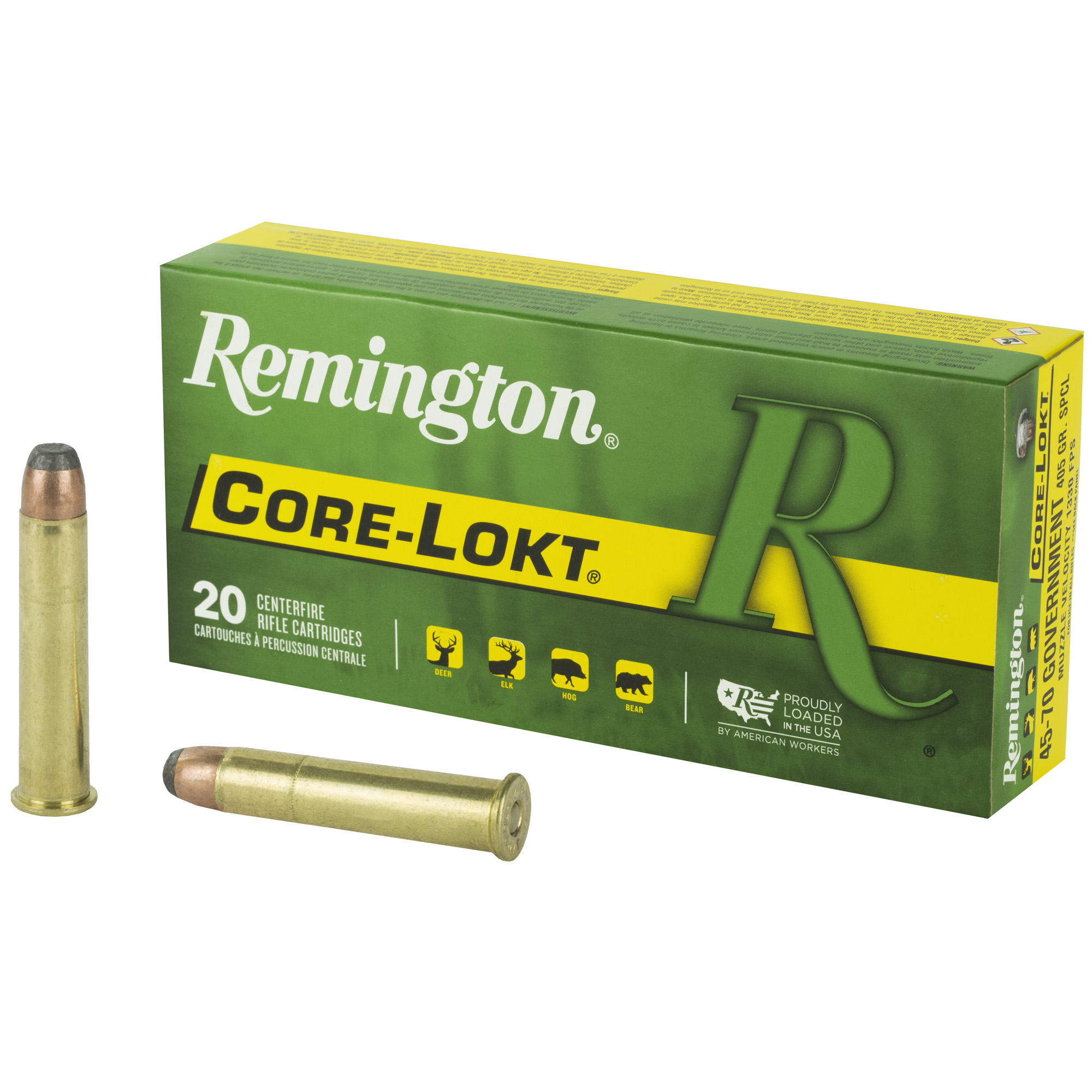 Remington Core-Lokt 45-70 Government Soft Point 405 Grain 20 Rounds