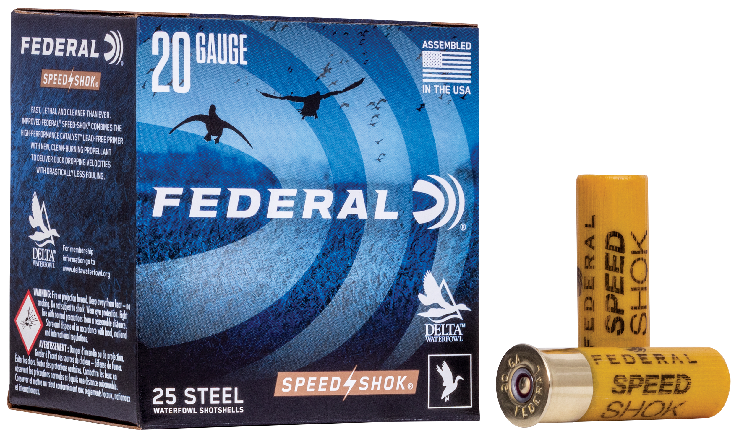 Fed Speed Shok 20ga 2.75  .75oz #6 Steel 25/10