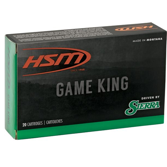 HSM Game King 264 Winchester Magnum Sierra Game King Spitzer Boat Tail 140 Grain 20 Rounds