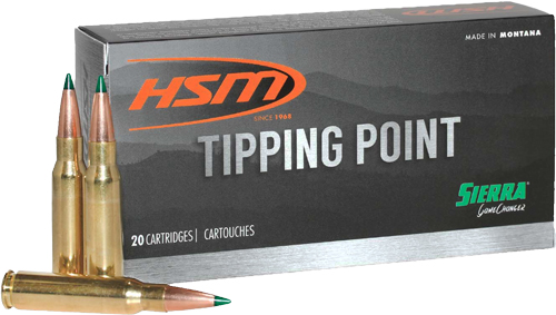 HSM Tipping Point 243 Winchester Sierra Gamechanger 90 Grain 20 Rounds