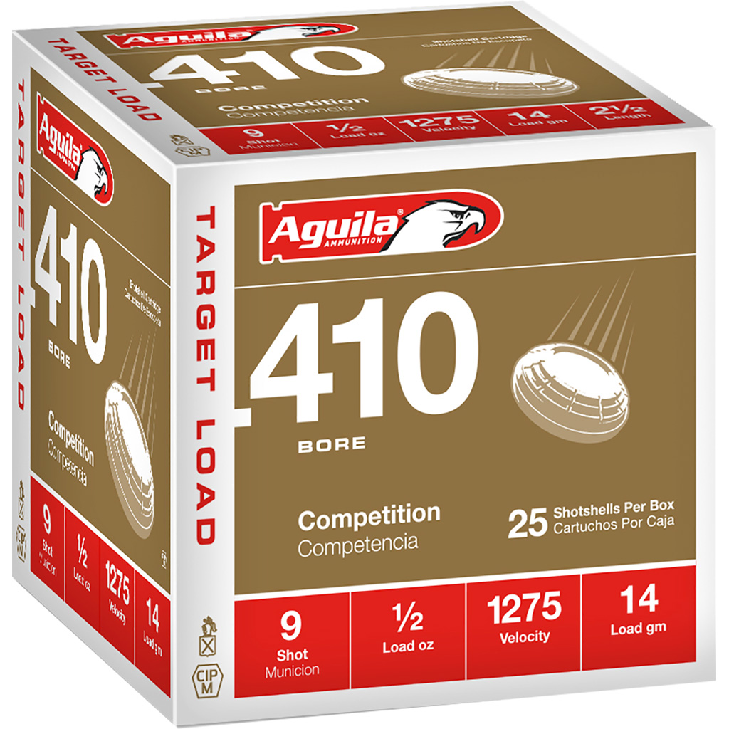 Aguila Target Shotgun Load 410 Gauge 9 Shot 1/2 Ounce 25 Rounds