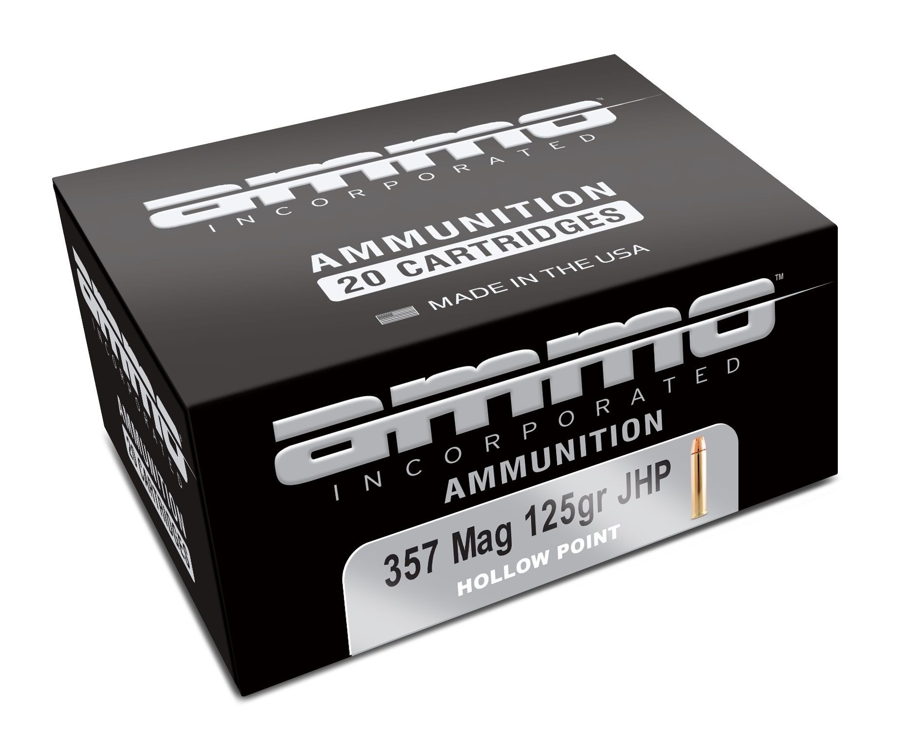 Ammo Inc Signature Defense .357 Magnum Handgun Ammo - 125 Grain | JHP | 20rd Box