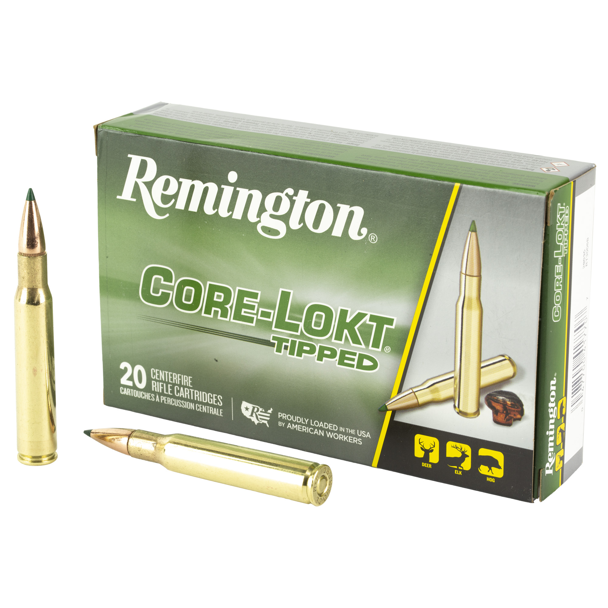 Remington Core-Lokt Tipped 30-06 Springfield Polymer Tip 165 Grain 20 Rounds