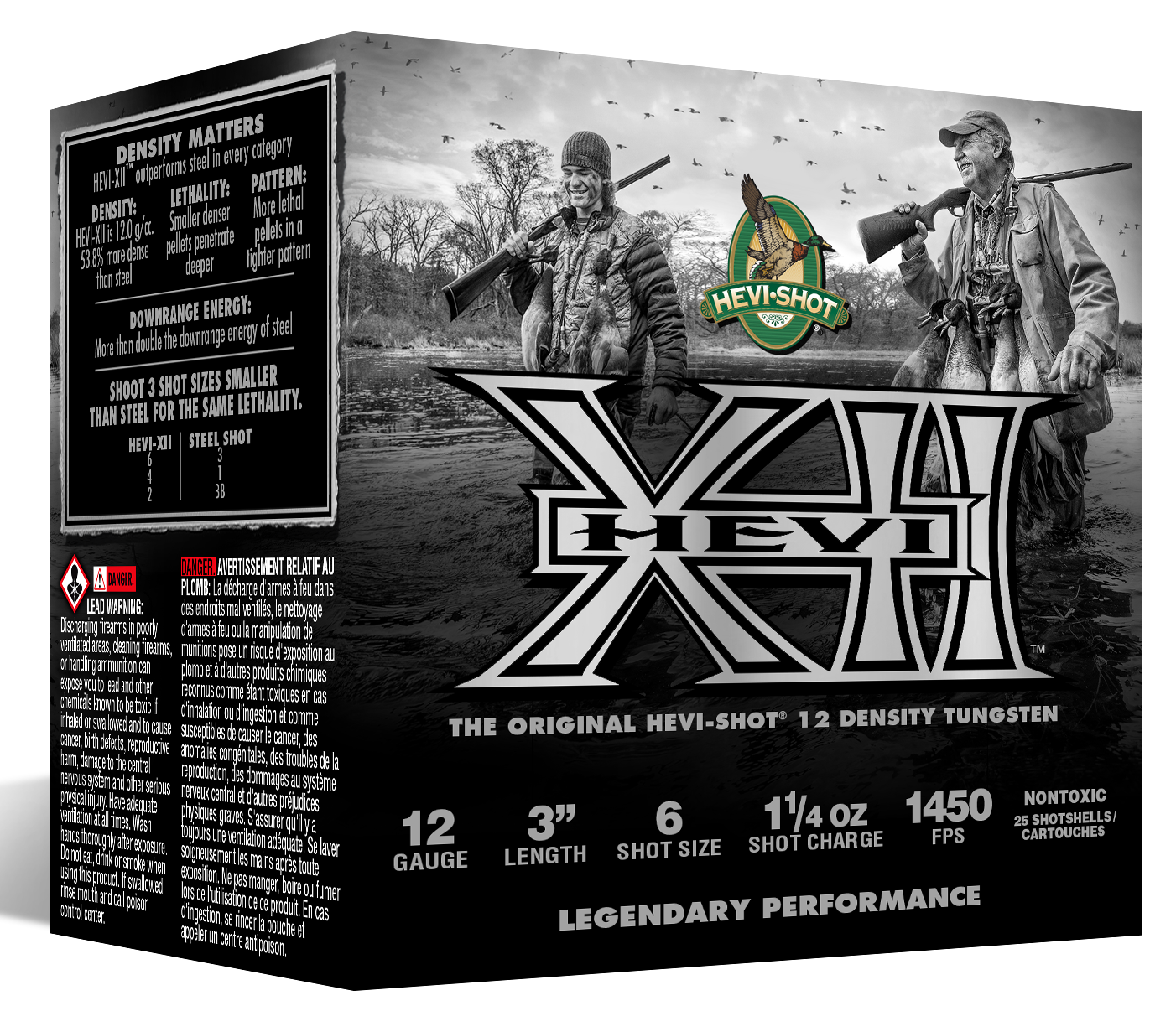Hevi Shot Hevi-XII Shotgun Ammo 12 ga. 3 in. 1 1/4 oz. 6 Shot 25 rd.