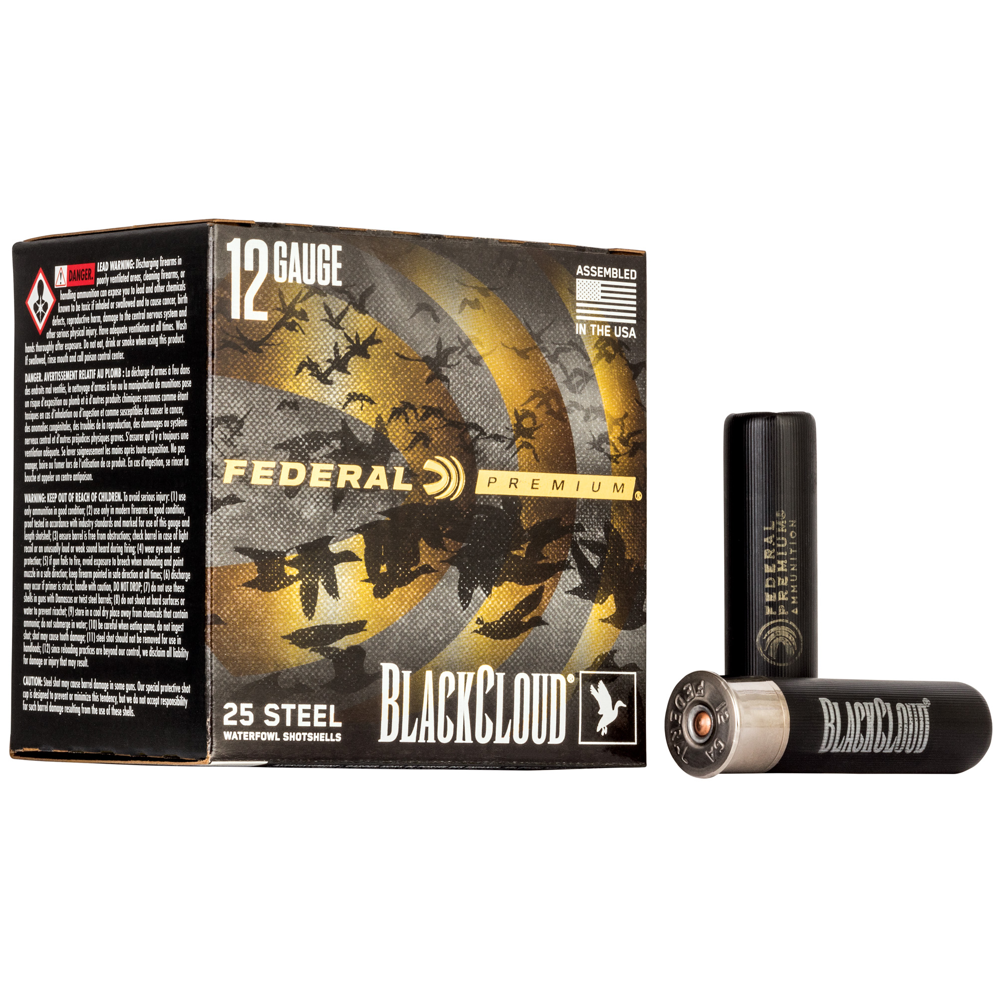 Federal Black Cloud FS Steel Load 12 Gauge 2 Shot 1.5 Ounce 25 Rounds