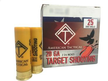 ATI 20ga Target Load 2.75 inch Shotgun Shells - #9 | 7/8 oz. | 1210 fps | 1 Case (10 boxes/250rds)