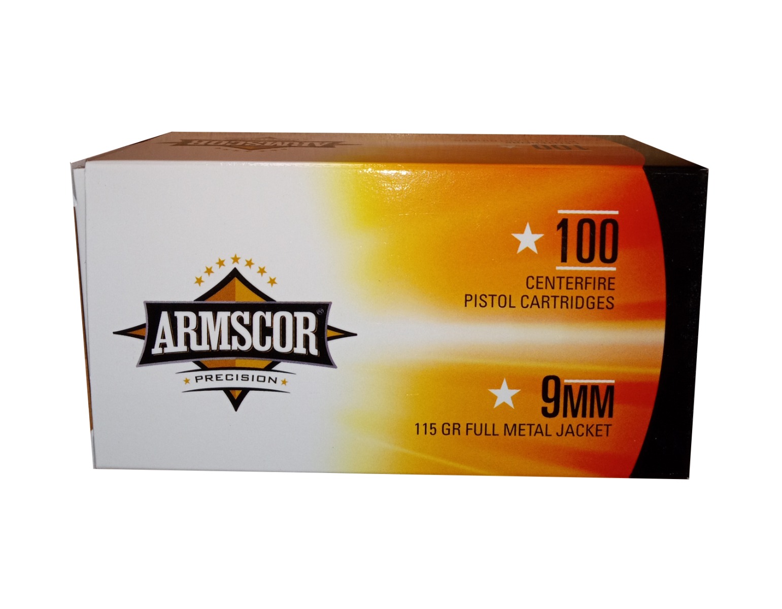Armscor 9mm Pistol Ammo Full Metal Jacket 115 Grain 1200 Rounds
