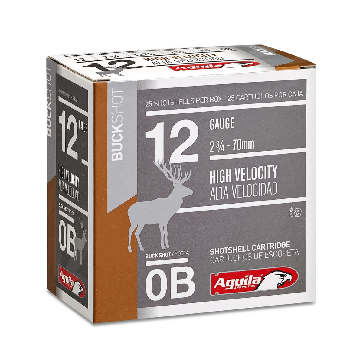 Aguila Ammunition 12 Gauge 0 Buckshot 2.75 Inch 0 Grain 250 Rounds